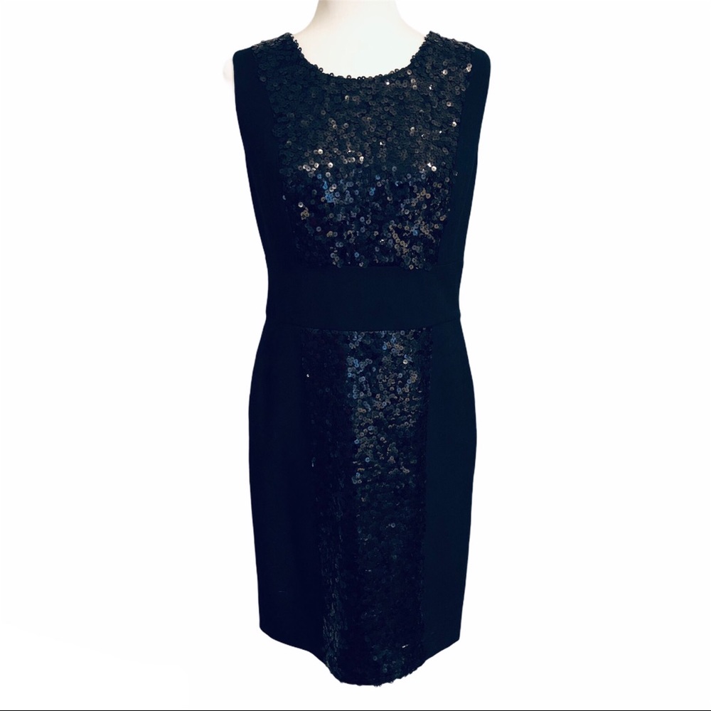 Calvin Klein Black Sequin Sheath Dress
